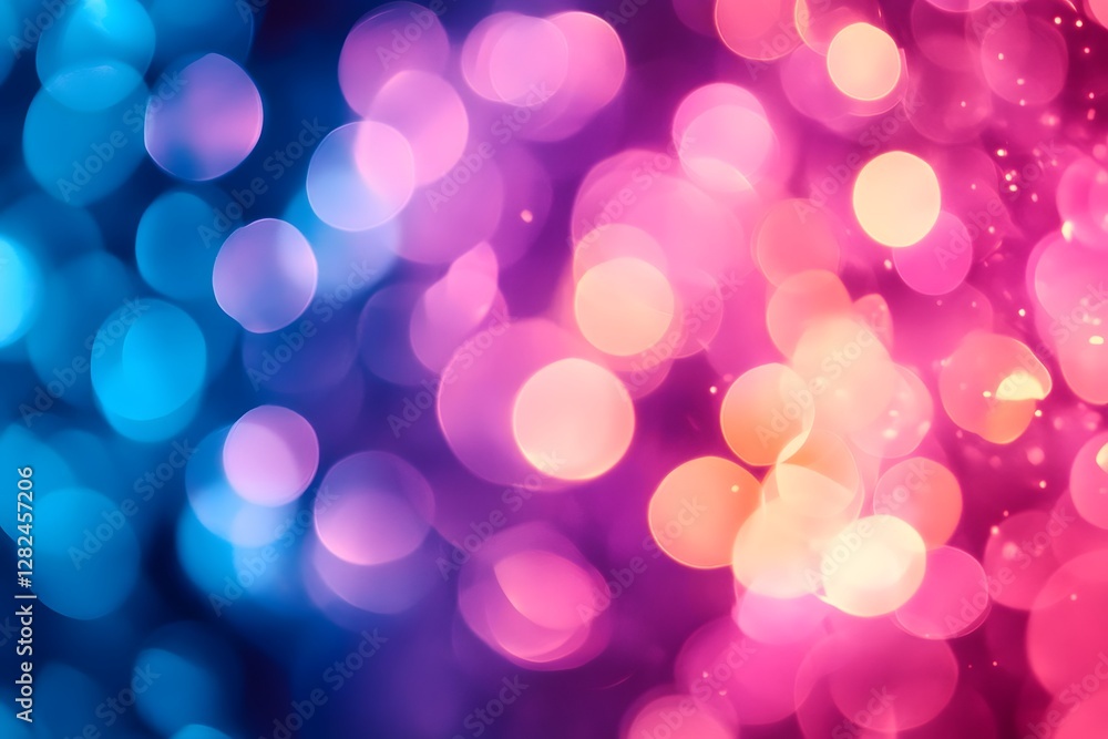 Fototapeta premium Blurry Sunset Tones with Dreamy Soft Focus Glowing Light Rays