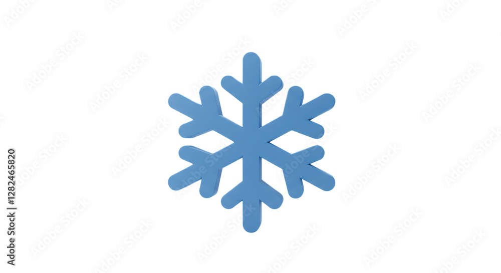 Isolated Blue Snowflake Design Symbolizing Winter Season Isolated Blue Snowflake Design Symbolizing Winter Season