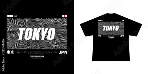  Futuristic illustration of tokyo japan vector t shirt design, vector graphic, typographic poster or tshirts street wear and Urban style