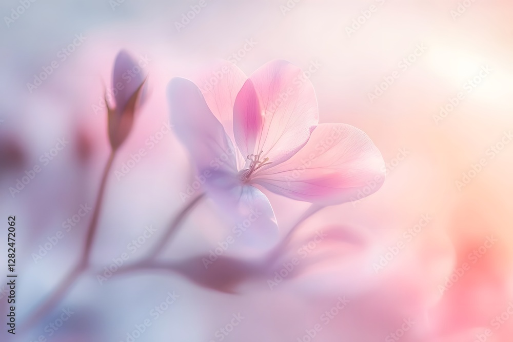 Delicate Pastel Floral Blur with Romantic Softness and Ethereal Aesthetic Delicate Pastel Floral Blur with Romantic Softness and Ethereal Aesthetic