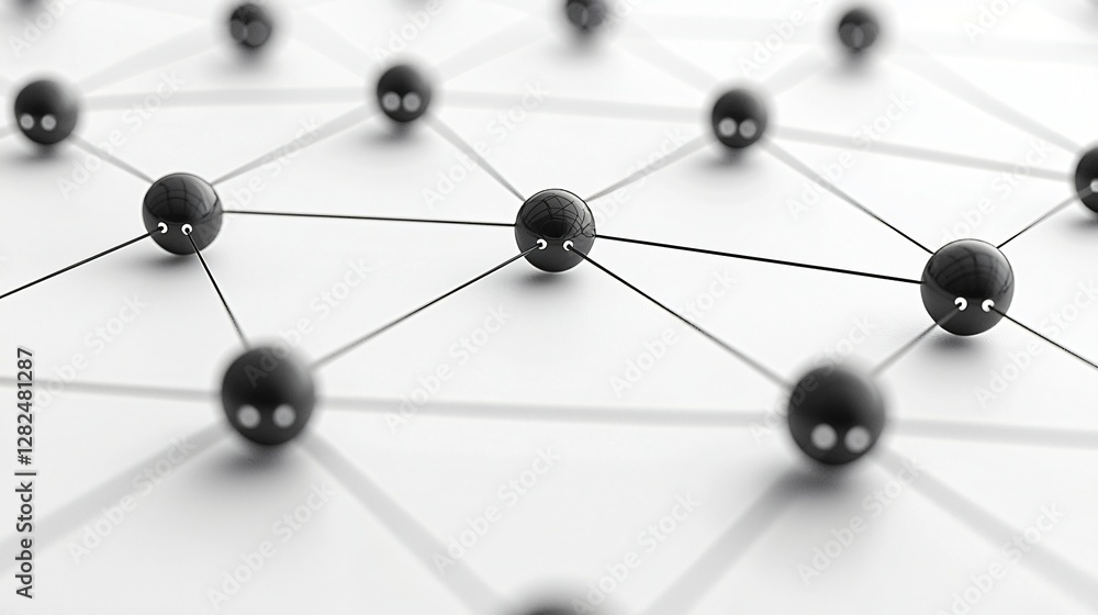 Network connection, spheres, global communication, white background, business concept Network connection, spheres, global communication, white background, business concept