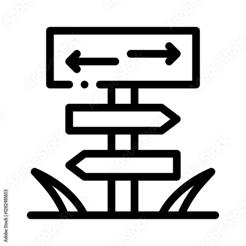 hedge trimming line icon