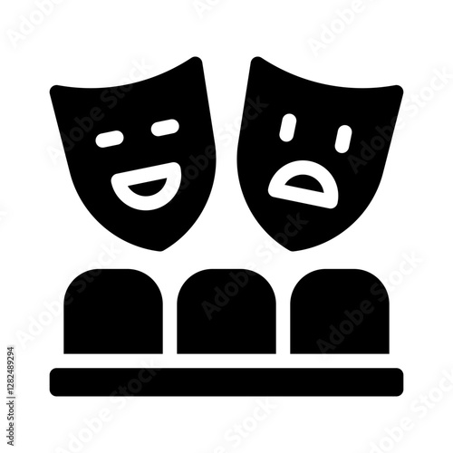 drama glyph icon