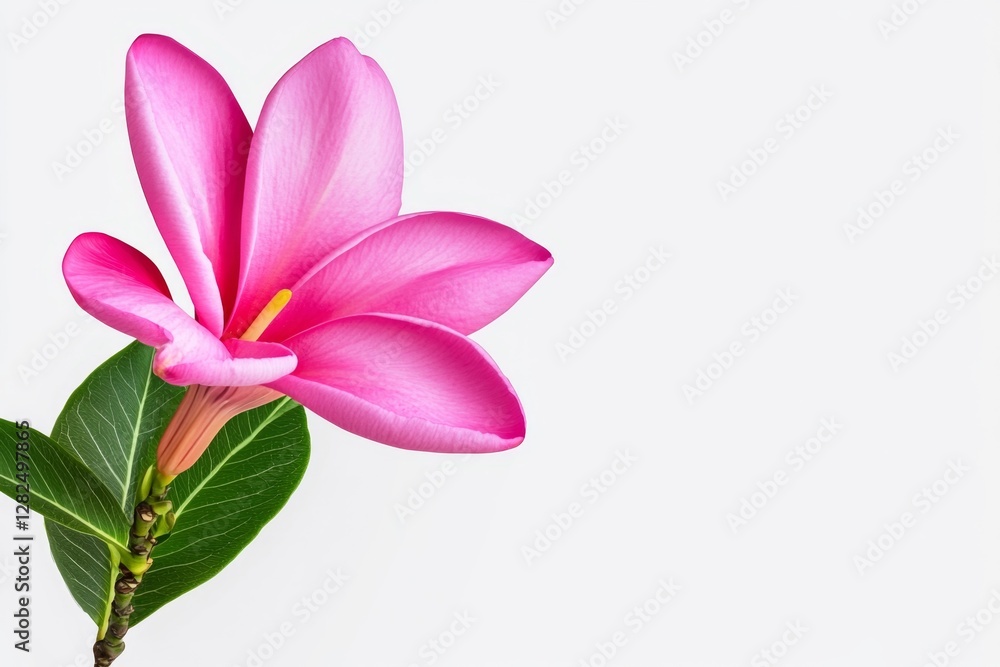 Fototapeta premium Tropical flowers frangipani plumeria isolated on transparent png