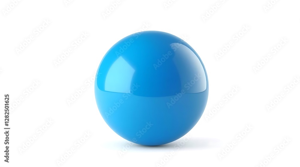 Minimalist digital painting of a single, perfectly formed sphere, smooth surface, reflective highlights, gradient of cool blues, isolated on a white background. Minimalist digital painting of a single, perfectly formed sphere, smooth surface, reflective highlights, gradient of cool blues, isolated on a white background.