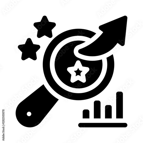 magnifying glass glyph icon