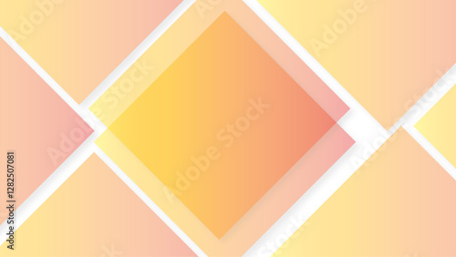 Abstract background vector orange background with stripes digital element paper surface. bright gradient triangular geometric art and design