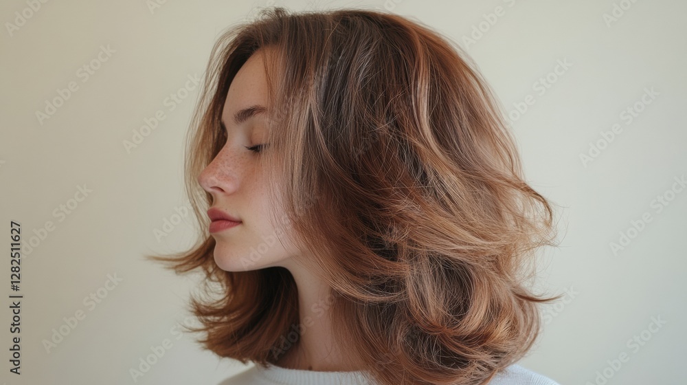 Transformation in hairstyle with contrasting looks showcasing dull and stylish hair. Generative AI Transformation in hairstyle with contrasting looks showcasing dull and stylish hair. Generative AI