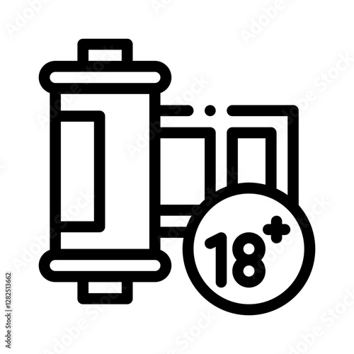 film photography line icon