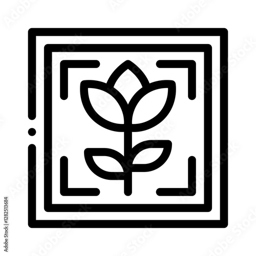 macro photography line icon