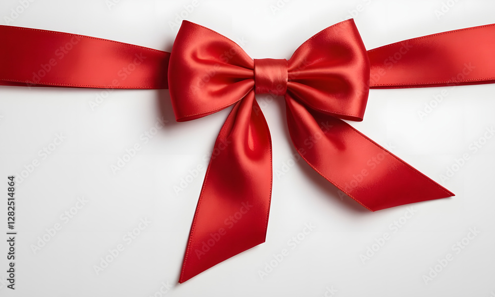 Fototapeta premium red ribbon, gift, elegant, decoration, ribbon design, shiny