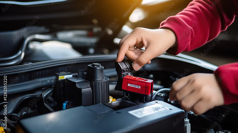 Check and maintenance the battery in car with yourself.
Check and maintenance the battery in car with yourself.