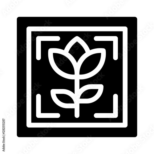 macro photography glyph icon