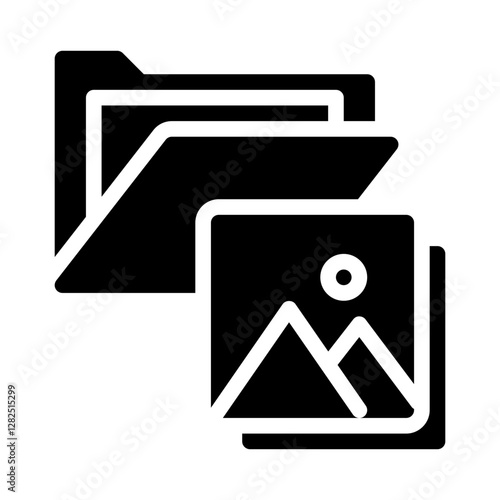 photo album glyph icon