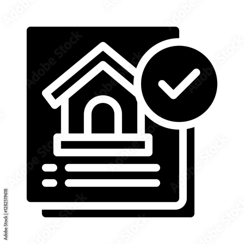 tenant screening glyph icon
