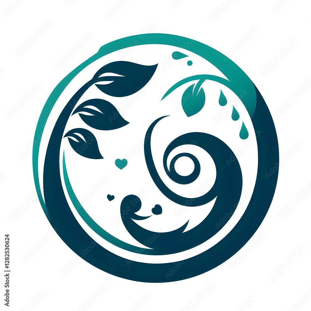 Obraz premium AI Generate of Stylized, abstract, icon, logo, illustration of a mother tenderly holding her child, love, care, and maternal bond. Harmonious, heartfelt design, Mother’s Day, parenting, family care.