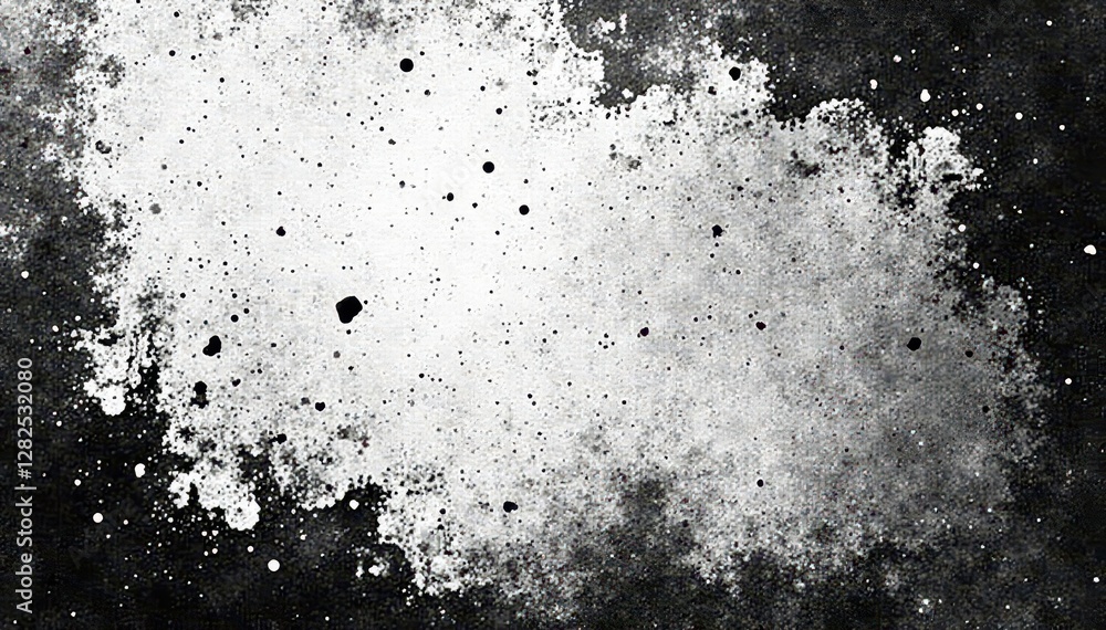 Fototapeta premium Black & white grunge texture, heavily distressed abstract, chaotic, gritty , distressed, ink, surface