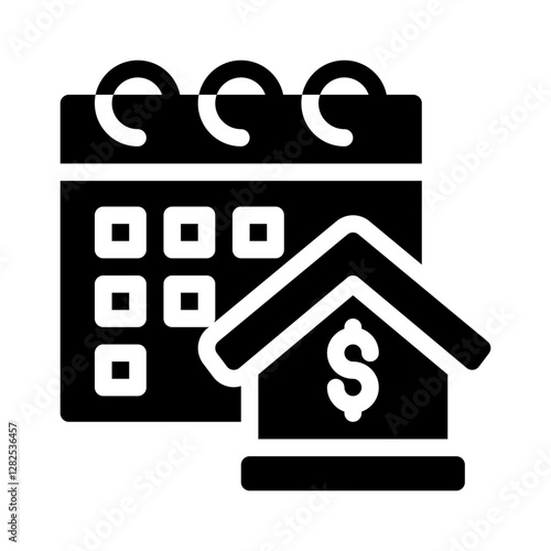 rent payment glyph icon
