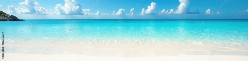 Azure shallows lap pristine white sand, sunlit clarity , white, coastal Azure shallows lap pristine white sand, sunlit clarity , white, coastal