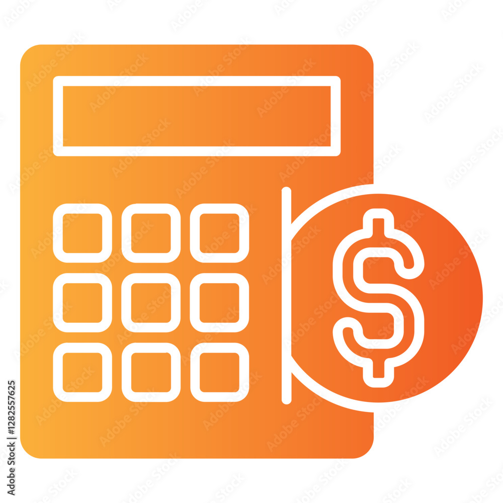 budget vector single icon with a glyph gradient style budget vector single icon with a glyph gradient style
