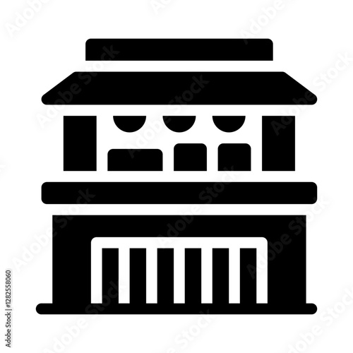 market stall glyph icon