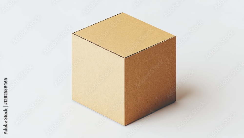 Beige cube box studio backdrop packaging design Beige cube box studio backdrop packaging design