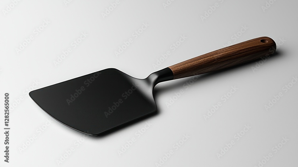 Cake server utensil on white background for serving desserts at catering events Cake server utensil on white background for serving desserts at catering events