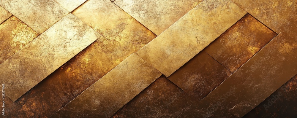 Abstract Golden Background, Generative AI Abstract Golden Background, Generative AI