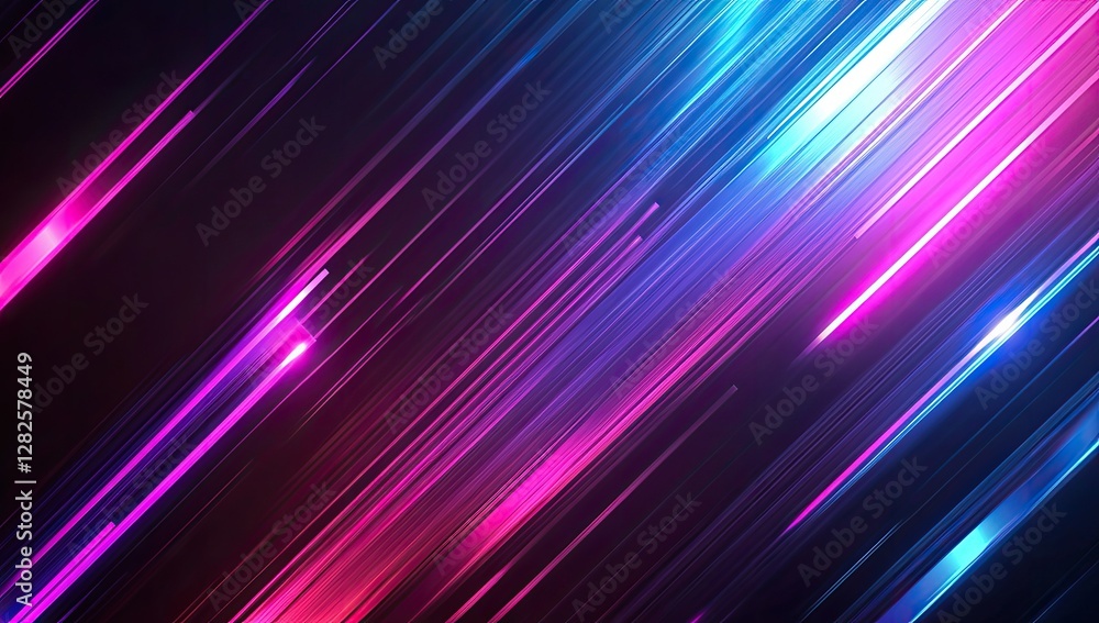 Abstract diagonal neon lines, vibrant colors, dark background, digital art, website banner Abstract diagonal neon lines, vibrant colors, dark background, digital art, website banner