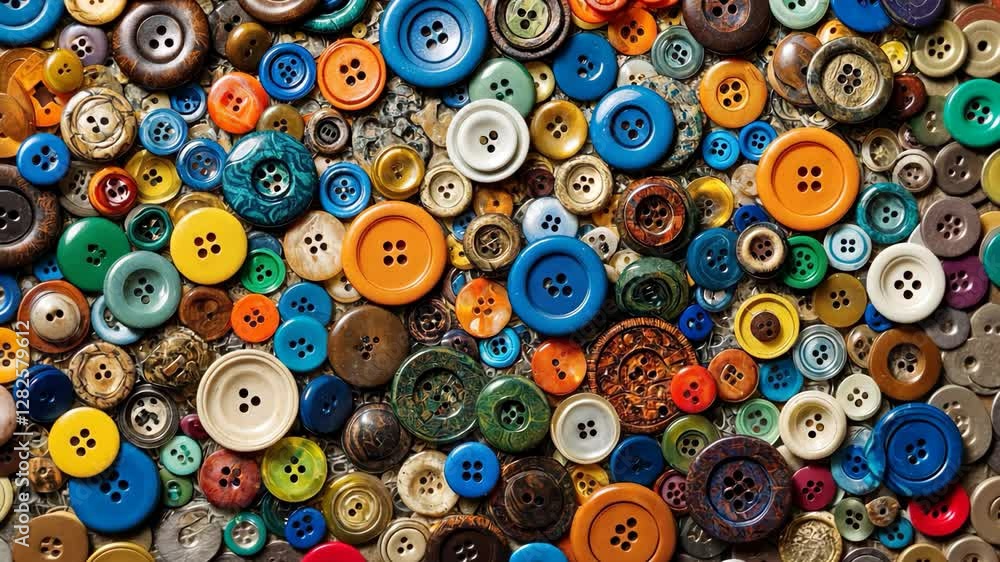 Colorful Buttons Seamless Texture, A Vibrant and Versatile Design Element for Creatives