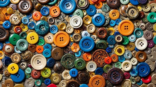 Colorful Buttons Seamless Texture, A Vibrant and Versatile Design Element for Creatives