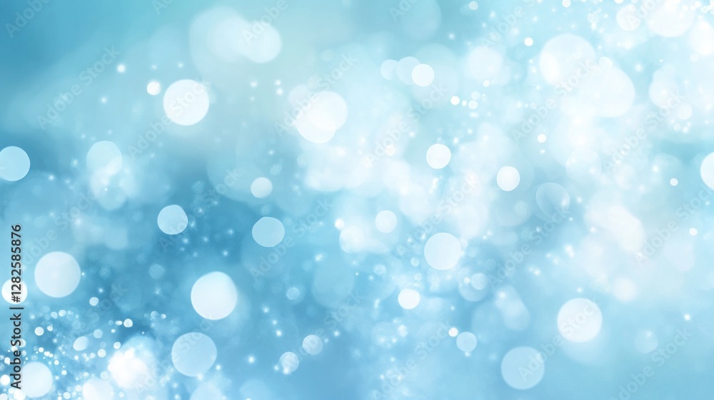 Abstract light blue bokeh background with bright circles and sparkles. Abstract light blue bokeh background with bright circles and sparkles.