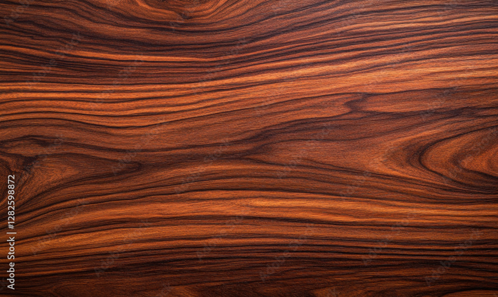 Rich rosewood grain texture showcasing deep brown and golden hues, perfect for design projects or backgrounds. intricate patterns evoke sense of warmth and elegance