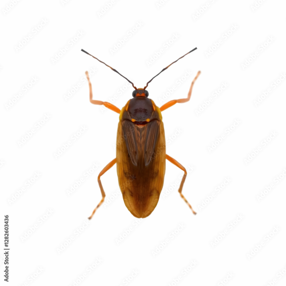Fototapeta premium a brown insect outdoors isolated on the white background