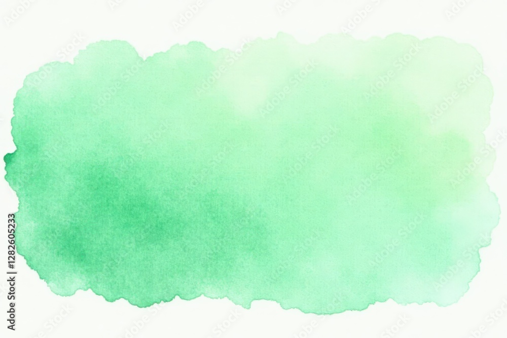 Obraz premium Subtle light green watercolor wash, perfect for delicate designs , simple, serene