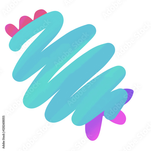 blue gloves with green leaves