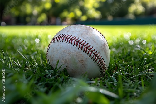 Baseball on the field