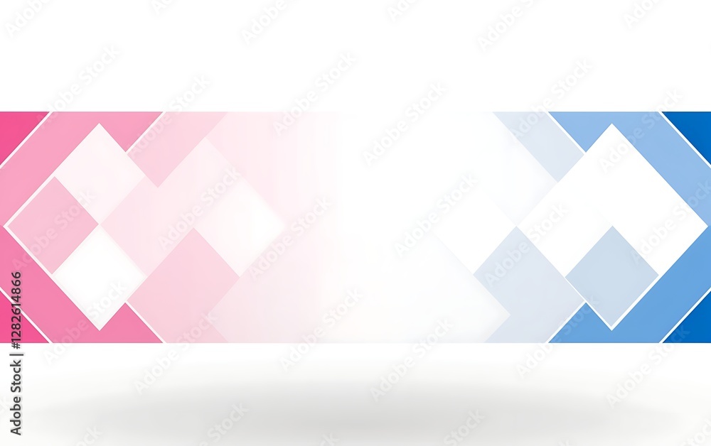 Fototapeta premium Abstract geometric banner gradient transition