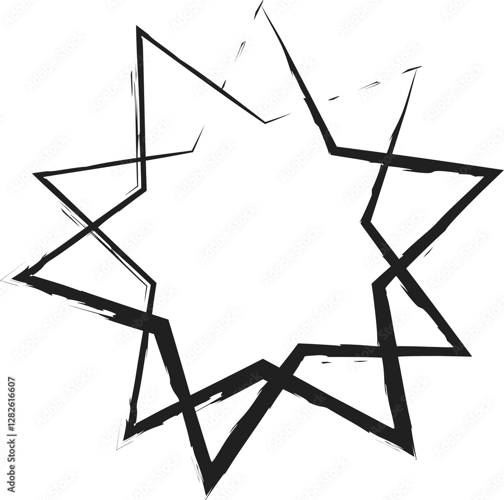 Star shapes grunge style. Design element Star shapes grunge style. Design element