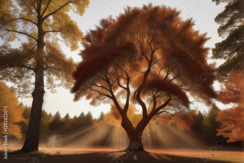 An Ancient Forest in Autumn photo