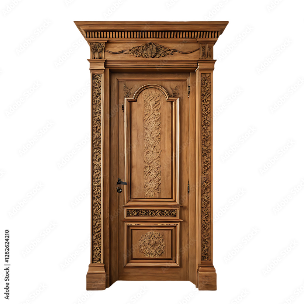 Obraz premium classic paneled wood