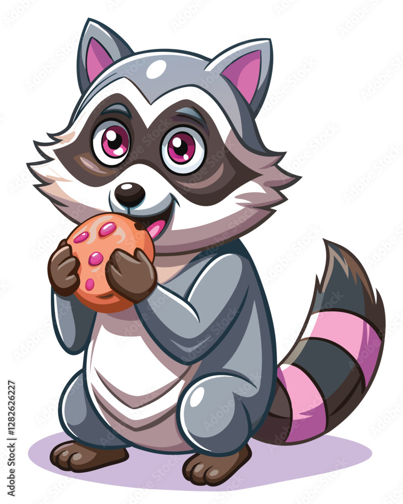 A mischievous raccoon wearing a bandit mask, clutching a small, glittering jewel, smirks slyly. Detailed fur, sharp eyes. A mischievous raccoon wearing a bandit mask, clutching a small, glittering jewel, smirks slyly. Detailed fur, sharp eyes.