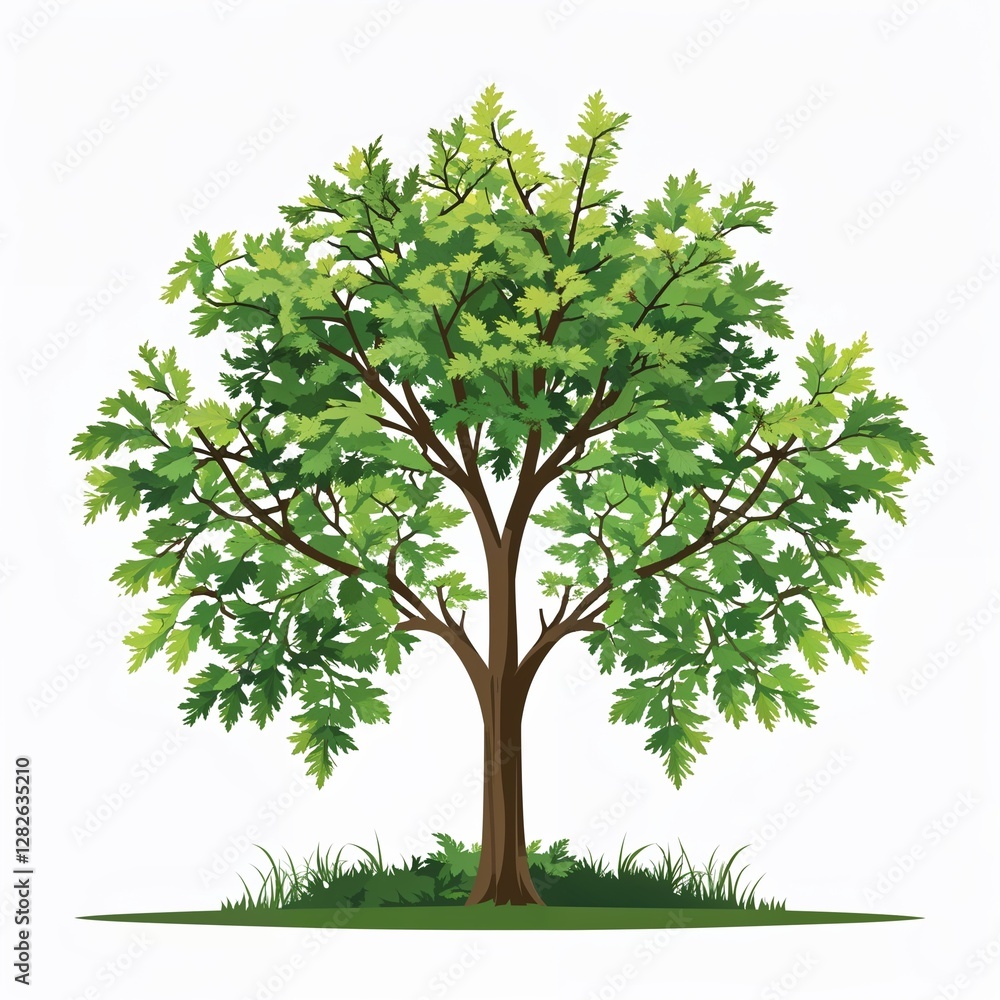 Obraz premium alder tree icon on plain white background