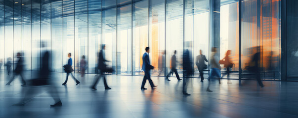 Dynamic Office Life at Twilight