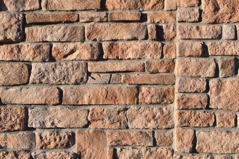Naklejka premium Slate and brick wall.