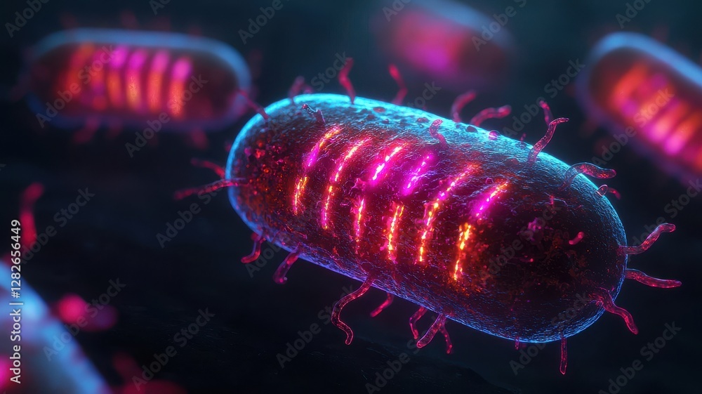Exploring bacterial activity under microscopic lens in a laboratory environment scientific imagery focused view Exploring bacterial activity under microscopic lens in a laboratory environment scientific imagery focused view