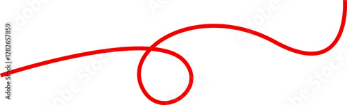 Red line thread vector