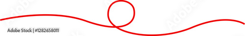 Red line thread vector
