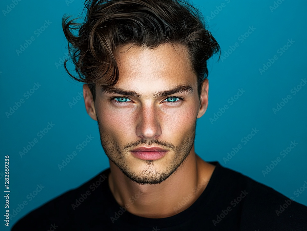 Fototapeta premium Man smiling close-up