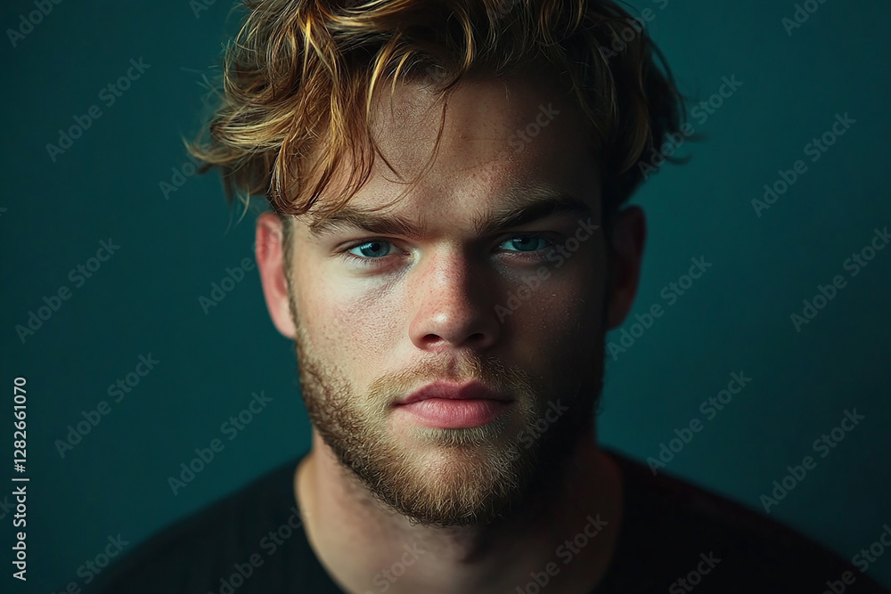 Fototapeta premium Man smiling close-up